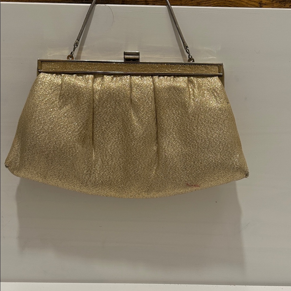 Andé Elegant Gold Clutch Bag